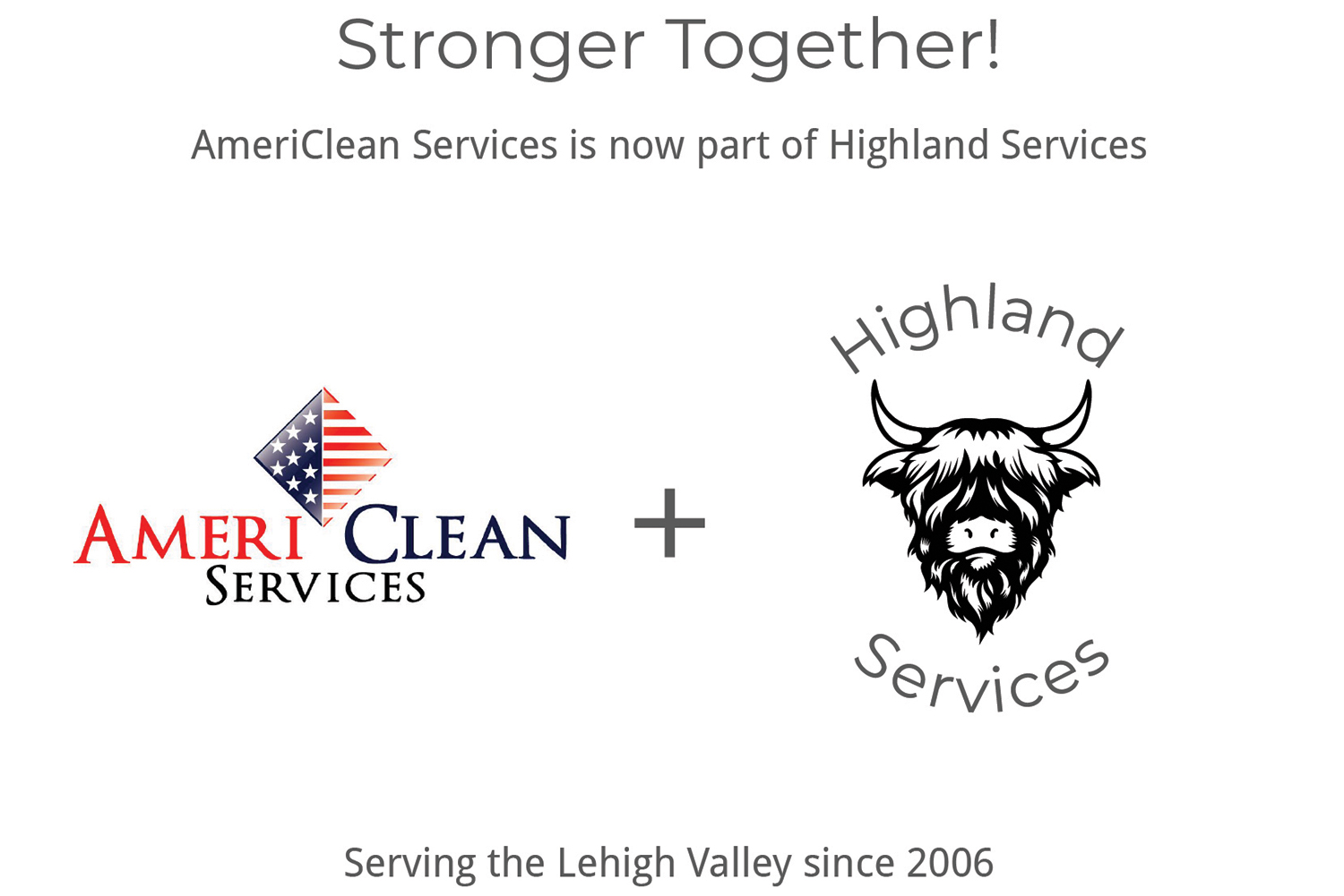 AmeriClean Services is now part of Highland Services